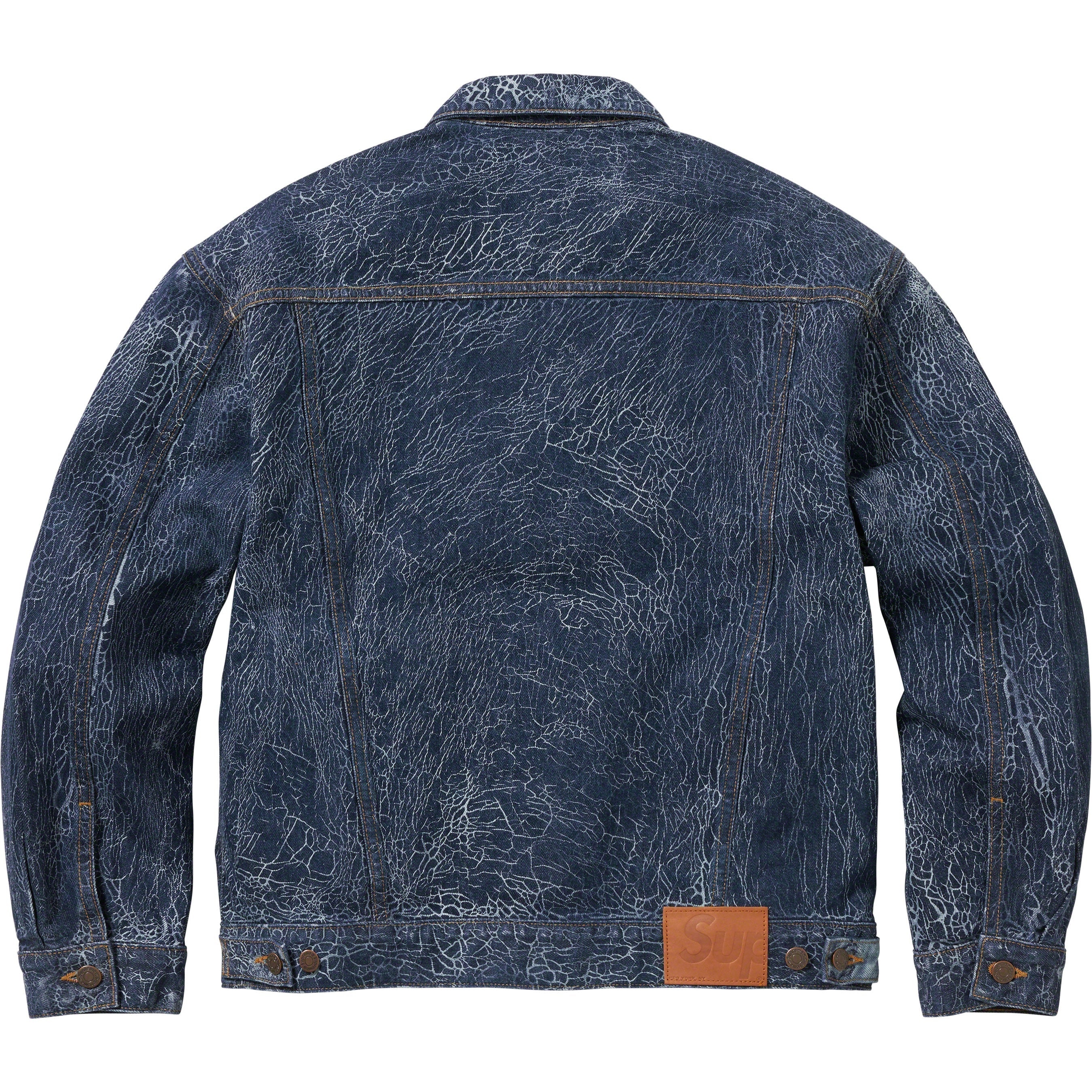 Crackle Denim Trucker Jacket view 2